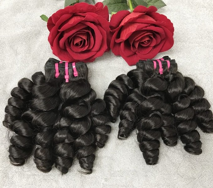 K15 - Circle Curl Vietnamese best quality weft hair 1 circle-curl-hair-extension
