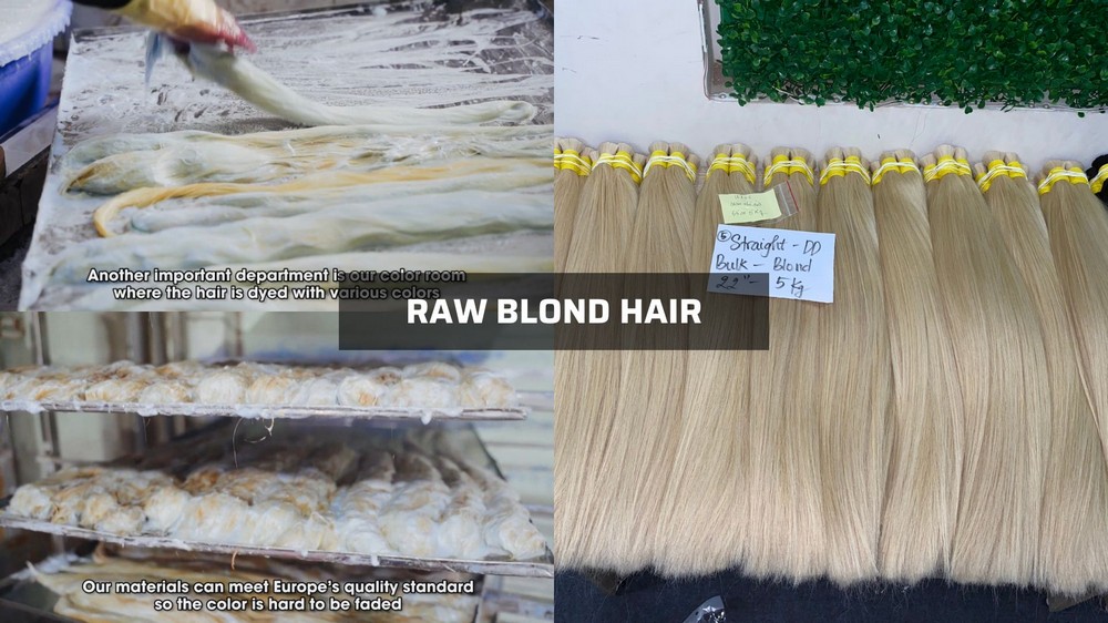 Raw Blond Hair 1 raw blond hair
