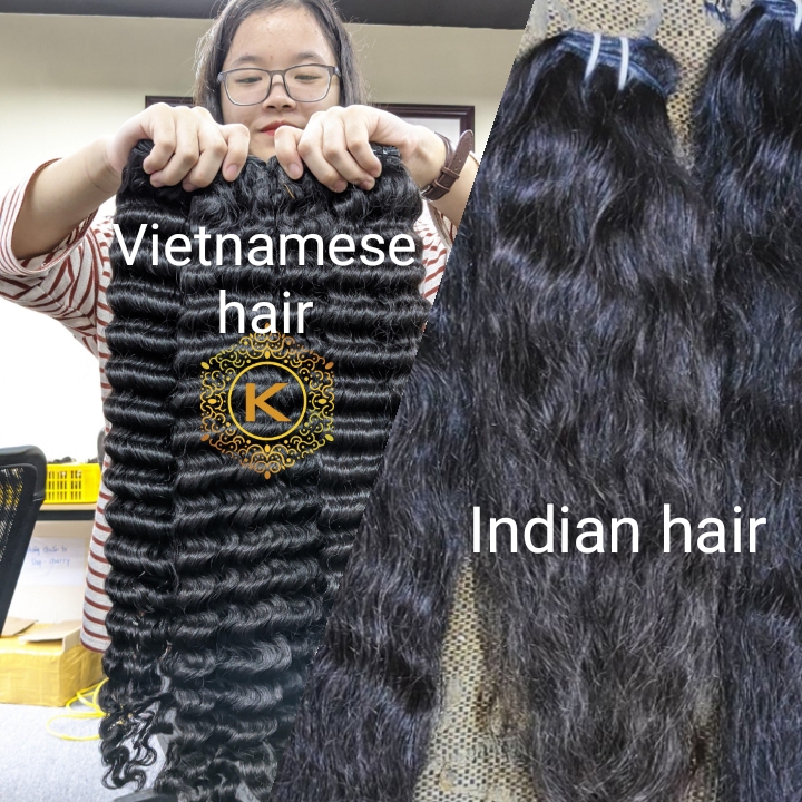 INDIAN HAIR: TOP 5 BEST INDIAN HAIR FACTORIES 6 Wavy hair of Vietnamese hair and Indian hair