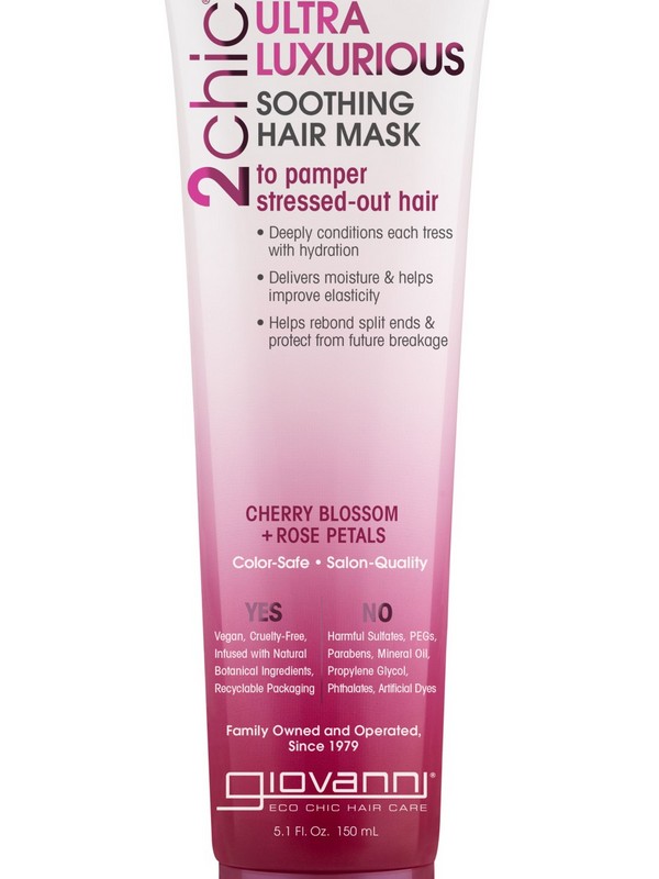 5 Best Hair Masks For Curly Hair: Keep It Bouncy 2021 8 Giovanni 2chic Ultra-Luxurious Soothing Hair Mask - Hair Masks For Curly Hair That Is Heat Damaged