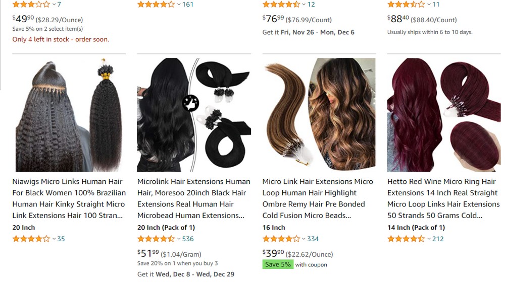 Human Hair Extensions Micro Loop_6