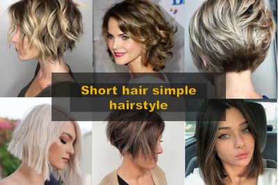 short hair simple hairstyle 1