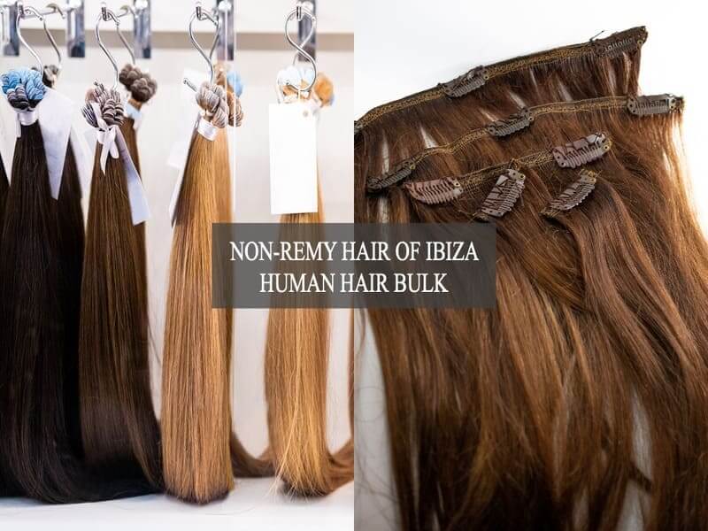 Import The Best Ibiza Human Hair Bulk For Wholesale Hair Business 13 Non-remy hair of Ibiza human hair bulk