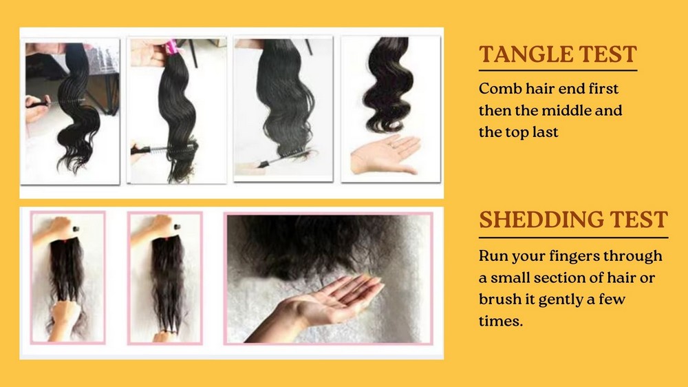 How To Check Virgin Human Hair Quality: 5 Key Tests for Buyers 16 The Tangle and Shedding test